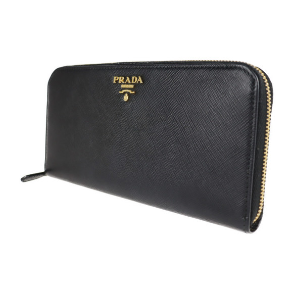 Prada Black Long Wallet Saffiano - Picture 1 of 9